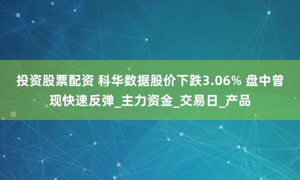 投资股票配资 科华数据股价下跌3.06% 盘中曾现快速反弹_主力资金_交易日_产品